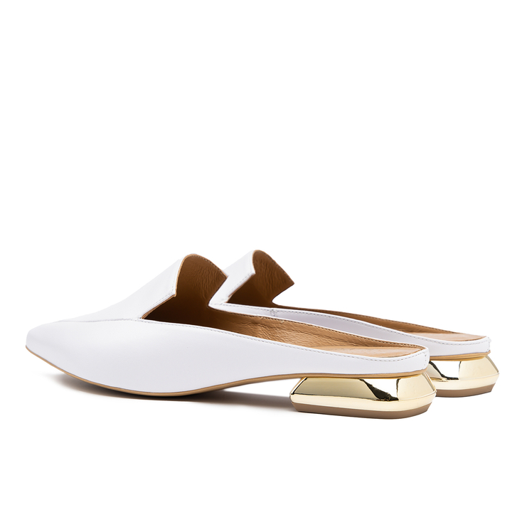 Klapki 1013 - Biały Lico