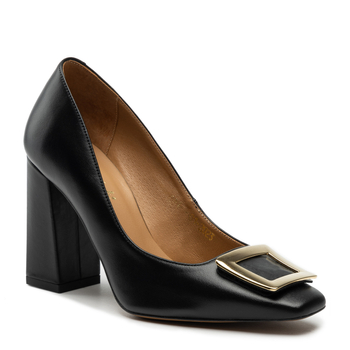 Czółenka R.Polański 1673/A - Czarny Lico