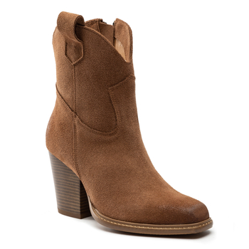 Botki R.Polański 1424 - Tabacco Zamsz