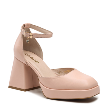 Sandały R.Polański 1454 - Różowy Polina 585 Lico