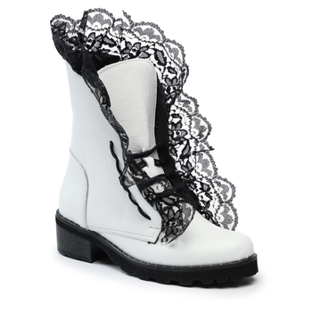 Botki 890 - Biały Lico