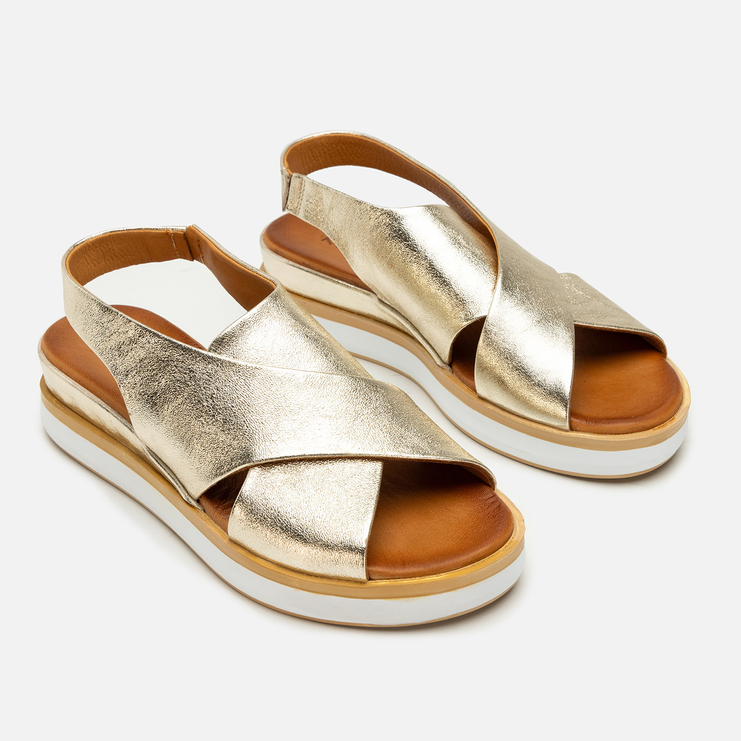 Sandały R.Polański 2151 - Złoty