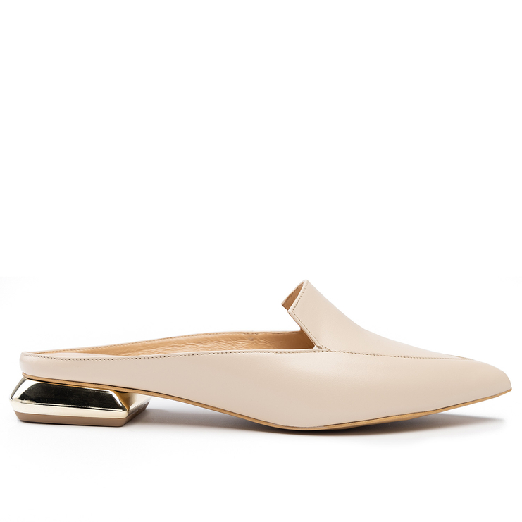 Klapki 1013 - Beżowy Lico