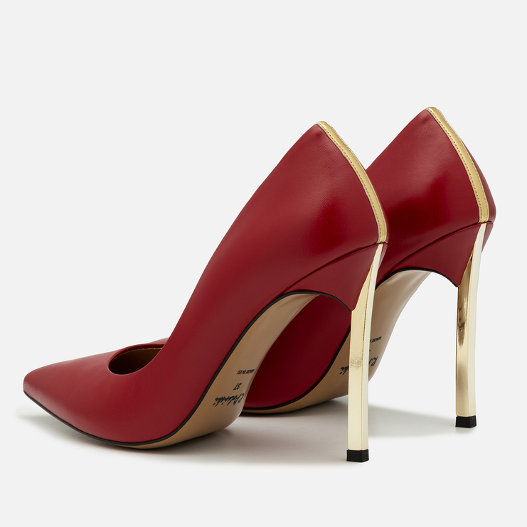 Szpilki 1044 - Czerwony Lico