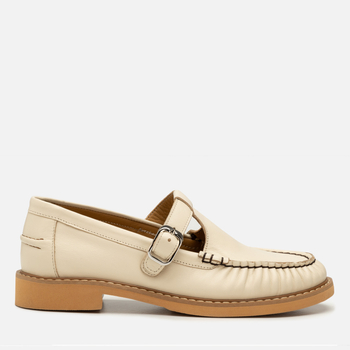 Mokasyny R.Polański 2141 - Beżowy Lico