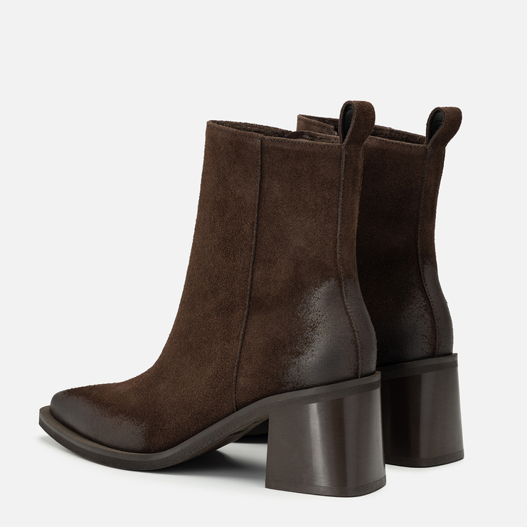 Botki R.Polański 2170/K - Chocolate 119 Zamsz