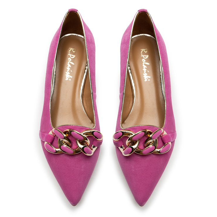 Baleriny R.Polański 1265 - Magnolia Zamsz