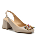 Sandały R.Polański 1630 - Beżowy Polina 266 Lico