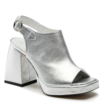 Sandały R.Polański 1496 - Srebrny Lico