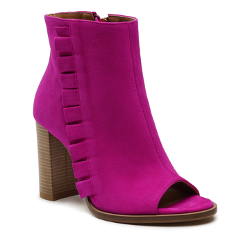 Botki R.Polański 1413 - Fuksja Zamsz