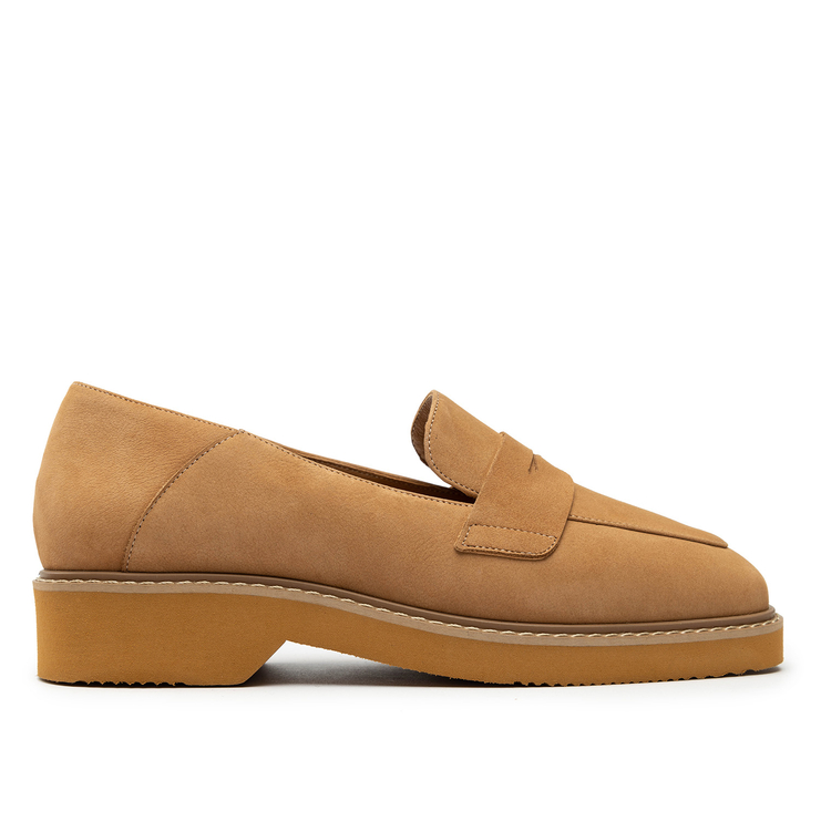 Mokasyny R.Polański 1652/A - Camel Nubuk