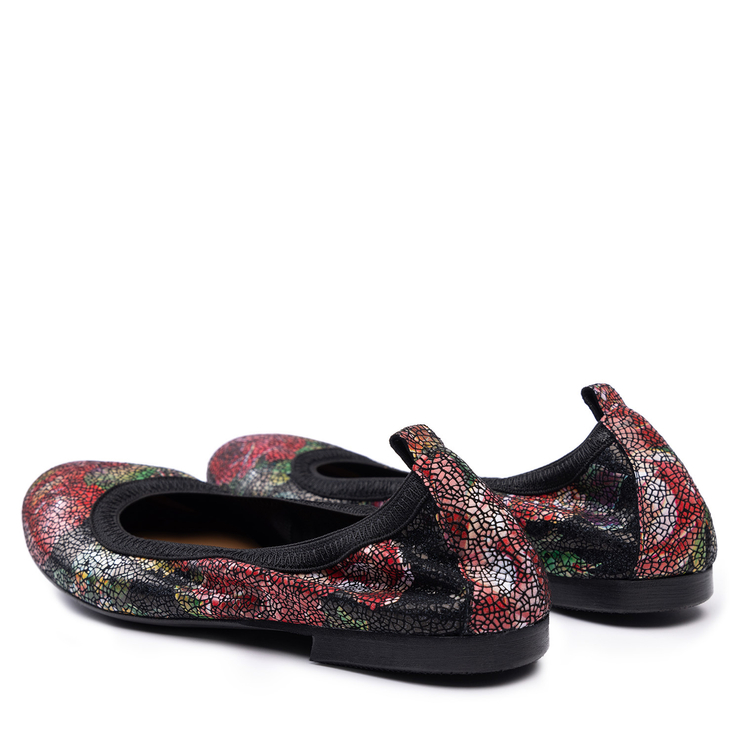 Baleriny 1102 - Czarny Kwiaty