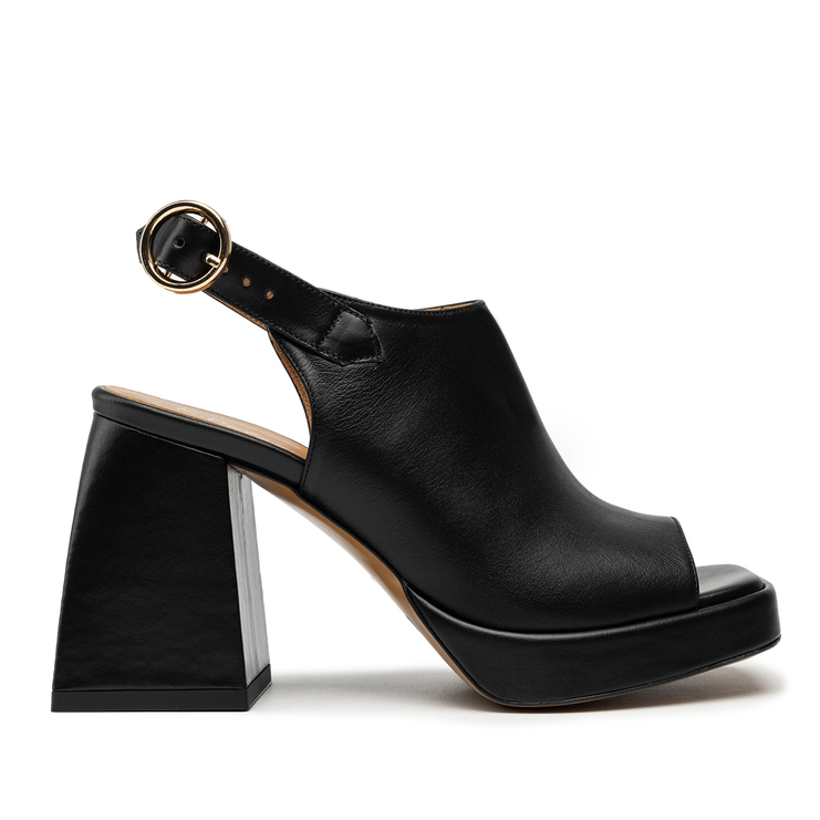 Sandały R.Polański 1496 - Czarny Lico