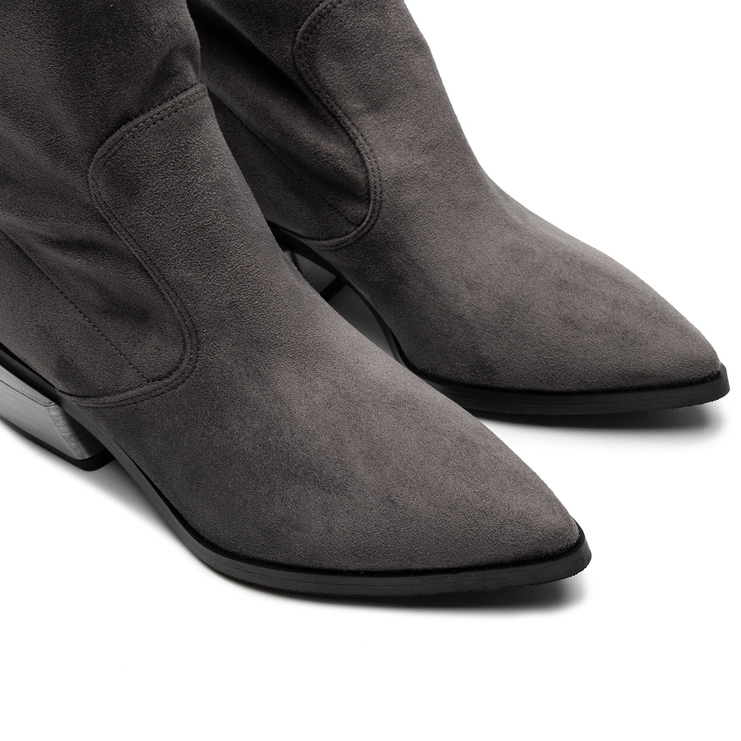 Botki R.Polański 1577 - Grafit Zamsz