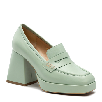 Półbuty R.Polański 1492 - Zielony Polina 586 Lico