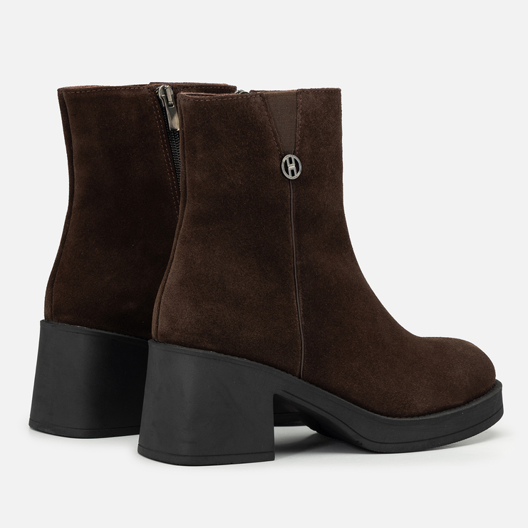 Botki R.Polański 2253 - Brązowy Zamsz