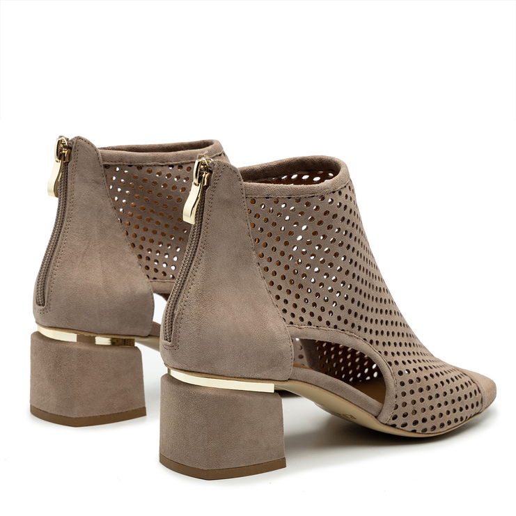 Botki R.Polański 1757 - Cappuccino Zamsz