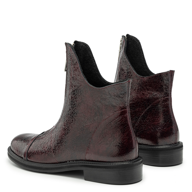 Botki R.Polański 1580/K - Bordowy Naplak