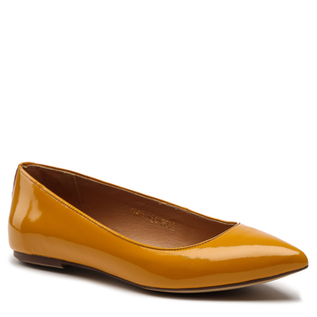 Baleriny 727 - Żółty Lakier