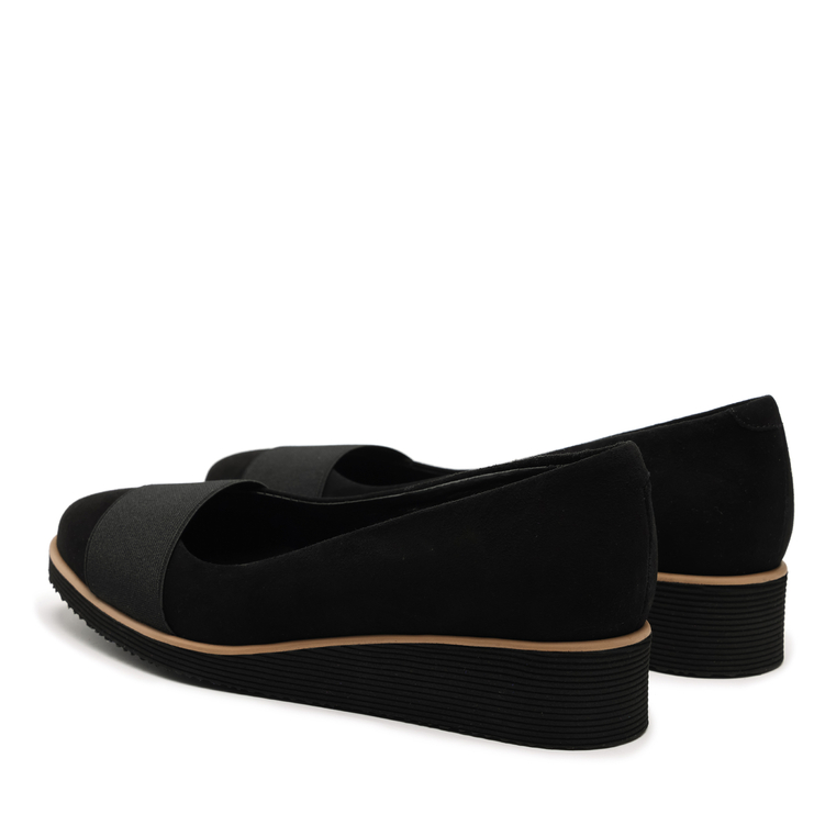 Półbuty R.Polański 1161 - Czarny Zamsz