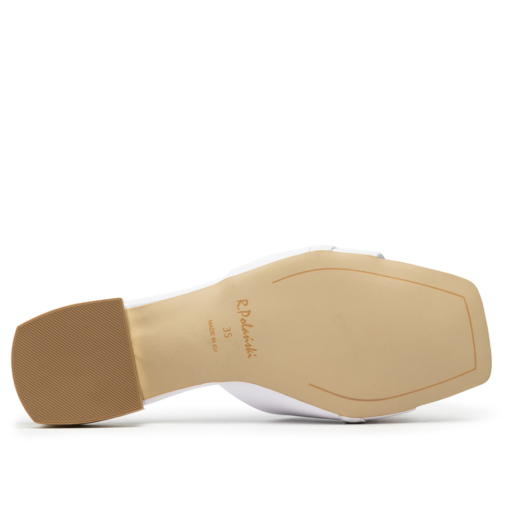 Klapki R.Polański 1271 - Biały Lico