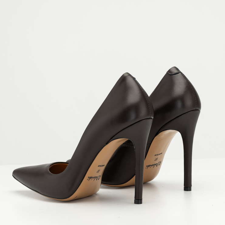 Szpilki R.Polański 1650 - Brązowy Lico