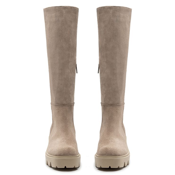 Kozaki R.Polański 1408 - Cappuccino 42 Zamsz