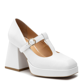 Czółenka R.Polański 1455 - Biały Polina Lico