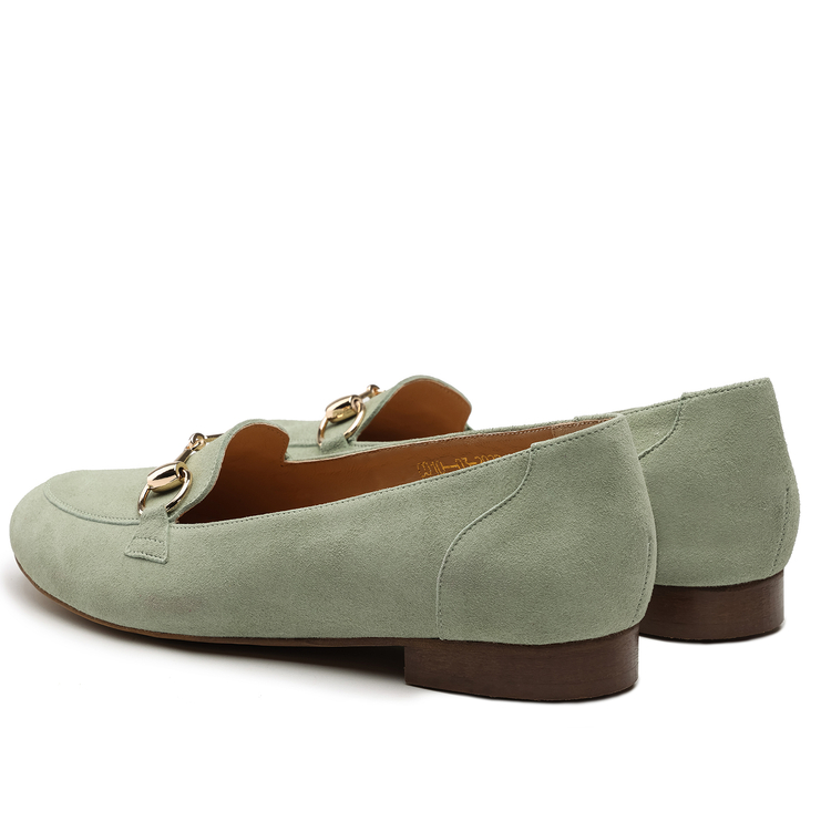 Baleriny R.Polański 1138 - Miętowy Zamsz