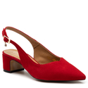 Sandały R.Polański 1120 - Czerwony Zamsz