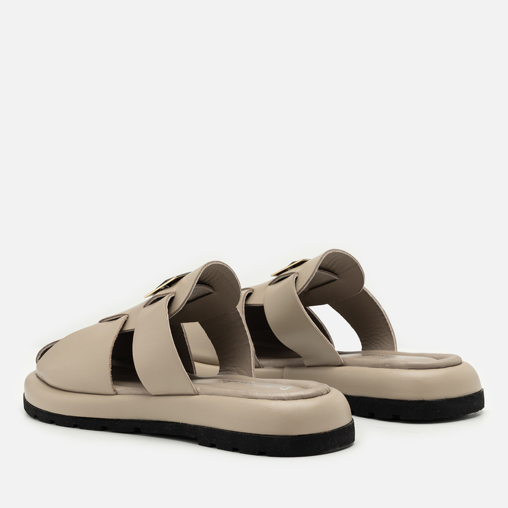 Klapki R.Polański 2128 - Cappuccino Lico