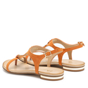 Sandały 826 - Pomarańczowy Zamsz