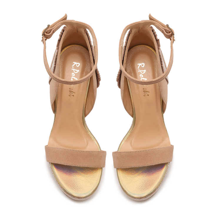 Sandały R.Polański 1280 - Beżowy