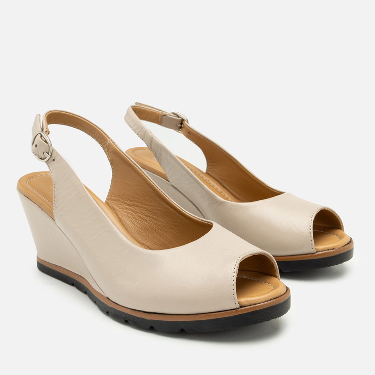 Sandały R.Polański 2118 - Beżowy Lico