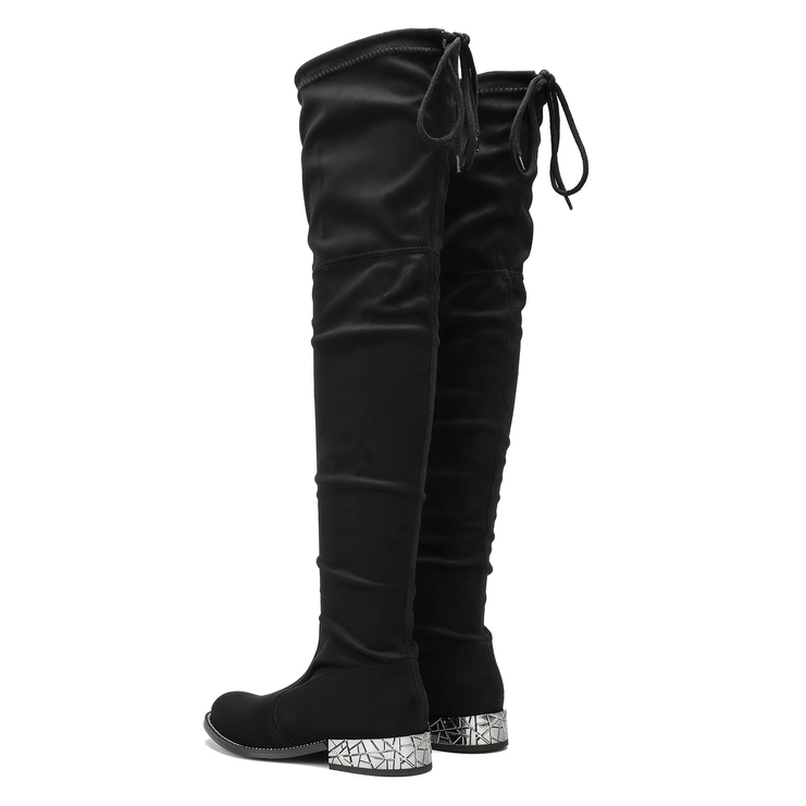 Muszkieterki 954 - Czarny Zamsz