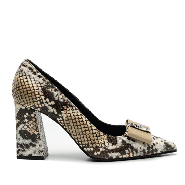 Czółenka R.Polański 1981 - Beżowy Snake