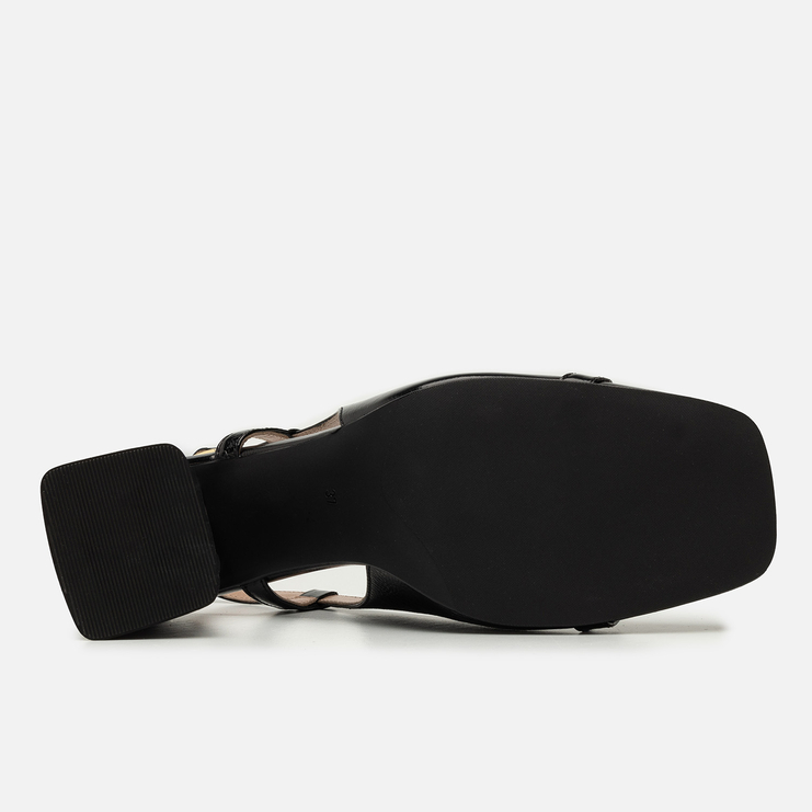 Sandały R.Polański 2172 - Czarny Naplak