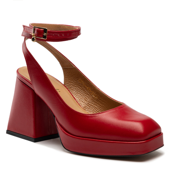 Sandały R.Polański 1491 - Czerwony Lico