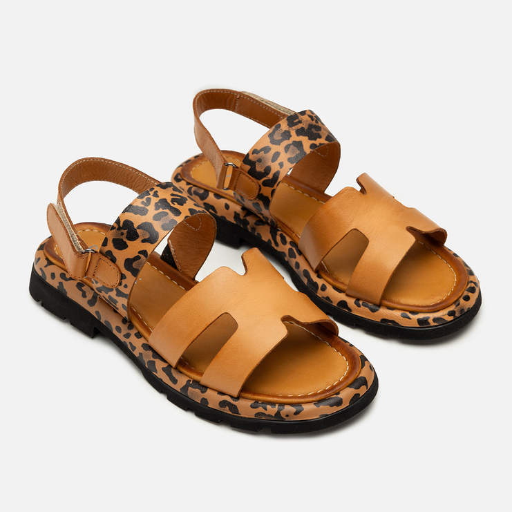 Sandały R.Polański 2209 - Rudy Lico/Pantera