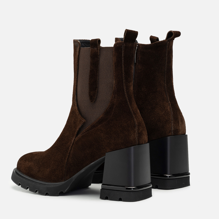 Botki R.Polański 2252 - Brązowy Zamsz