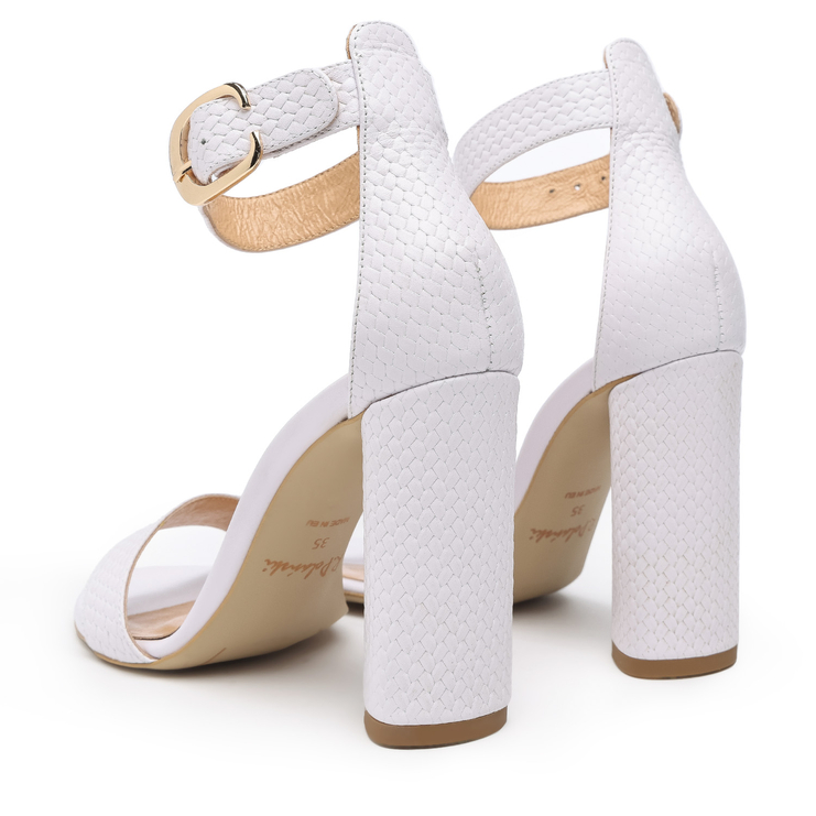 Sandały 876 - Biała Plecionka