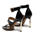 Sandały R.Polański 1287/A - Czarny Lakier