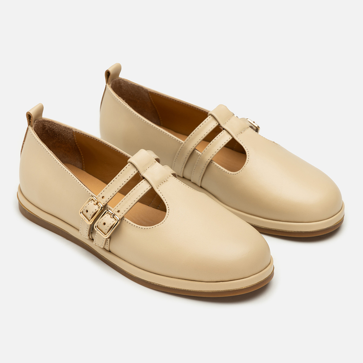 Baleriny R.Polański 2207 - Beżowy Lico