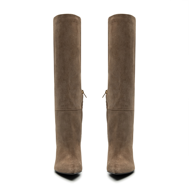 Kozaki R.Polański 1717 - Taupe FR Zamsz