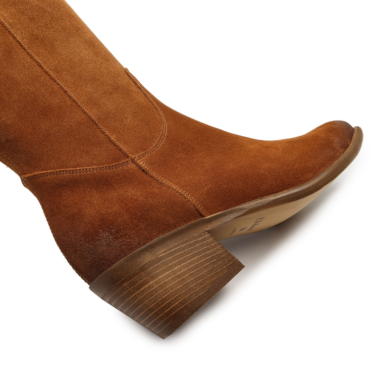 Kozaki 1416 - Rudy 036 Zamsz