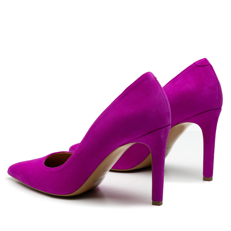 Czółenka R.Polański 1809 - Fuksja Zamsz