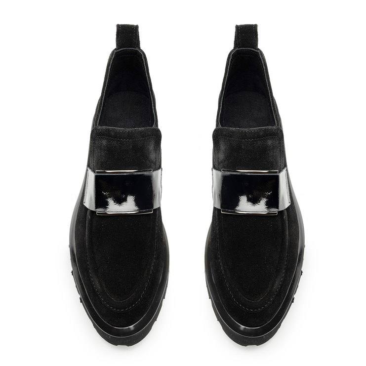 Półbuty R.Polański 2017 - Czarny Zamsz/Naplak