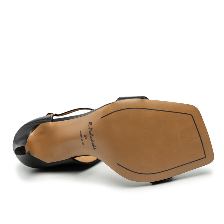 Sandały R.Polański 1735 - Czarny Lico