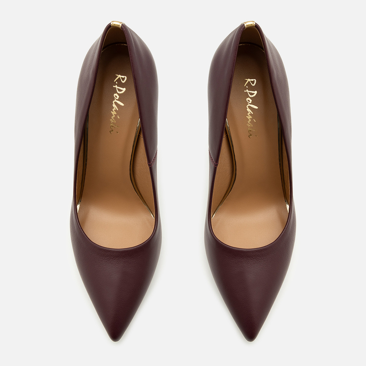 Szpilki 1044 - Bordowy Lico