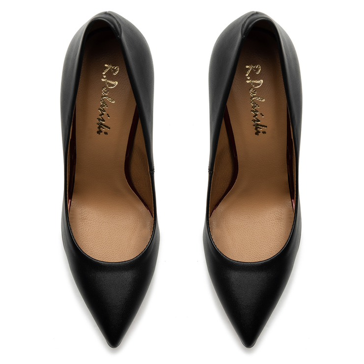 Czółenka R.Polański 1647 - Czarny Lico/Bordowy